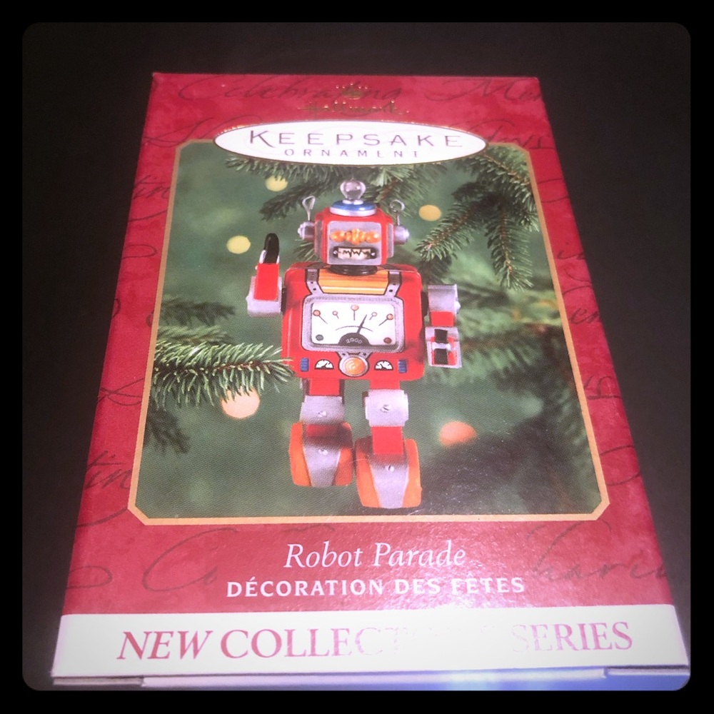 Hallmark ornament Robot Mint